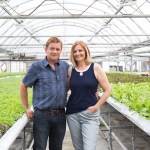 Jo and Pauline Slegers in Greenhouse
