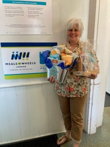 Meals on Wheels with gift basket